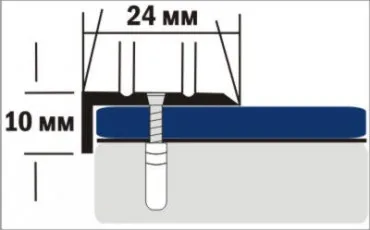 Profil pentru podea D1 KE 135  Aur thumb-image