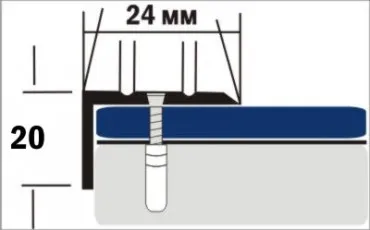 Floor profile D3 KE 90  Gold thumb-image