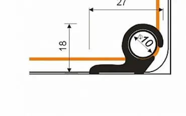 Floor profile E-E1000-03-100  Gold thumb-image