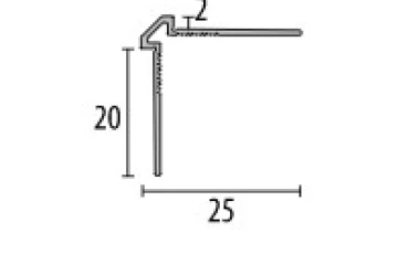 Profil pentru podea PF 155 U steel, polished 270 thumb-image