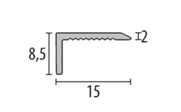 Напольный профиль PF 238 N/SK silver 270 thumb-image