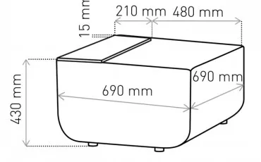 Mese &#351;i scaune Pouf LINK PUB thumb-image