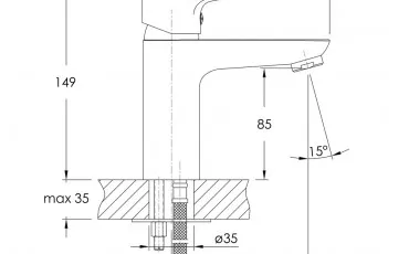 Baie f03508201sr IMPRESE Robinet pentru lavuar thumb-image