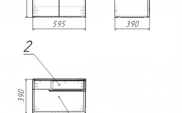 Bathroom JFU005-11WH RJ Washbasin with cabinet thumb-image