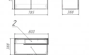 Bathroom RJFU005-12WH RJ Washbasin with cabinet thumb-image