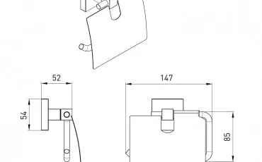 Туалет 2536,240101 VOLLE Держатель туалетной бумаги thumb-image