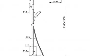 Dus T-15084 IMPRESE Sisteme de du&#x219; fara robinet thumb-image