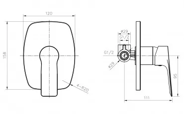 Toaleta VR30350Z-BT IMPRESE Set igienic thumb-image