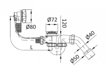 Bathroom SBA500000050 IMPRESE Siphon thumb-image