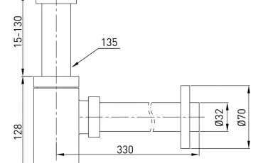 Bathroom 9000,094204 VOLLE Siphon thumb-image