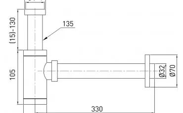 Bathroom 9000,094221 VOLLE Siphon thumb-image