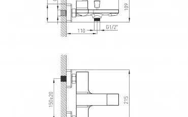 Baie 1511.030101 VOLLE Robinet pentru baie thumb-image