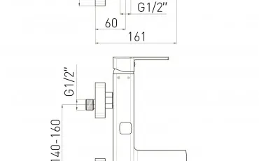 Bathroom 1538,030101 VOLLE Fauset for bath thumb-image