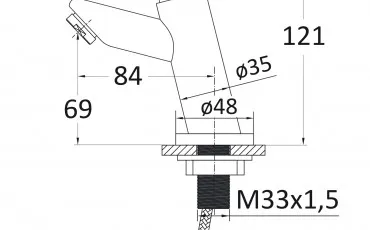 Baie RBZ233-1 RJ Robinet pentru lavuar thumb-image