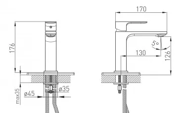 Baie 1511,010101 VOLLE Robinet pentru lavuar thumb-image