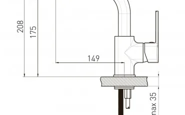 Baie 1538,010201 VOLLE Robinet pentru lavuar thumb-image