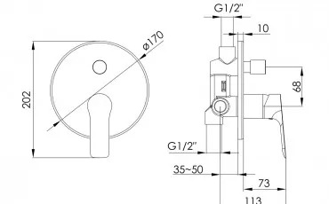 Baie VR-31105 IMPRESE Robinet pentru baie thumb-image