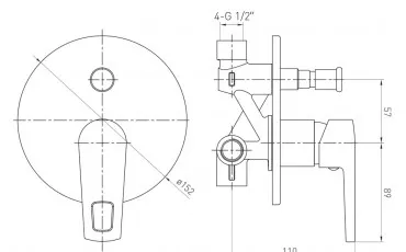 Baie 1530,030201 VOLLE Robinet pentru baie thumb-image