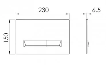 Туалет i8040W IMPRESE Клавиша смыва thumb-image