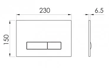 Туалет i9040ВOLIpure IMPRESE Клавиша смыва thumb-image