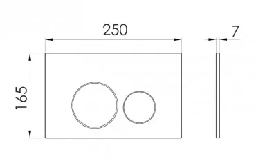 Toaleta i7111SS IMPRESE Buton de sp&#259;lare thumb-image