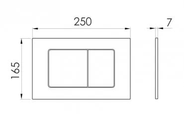 Toilet i7112SC IMPRESE Flush key thumb-image