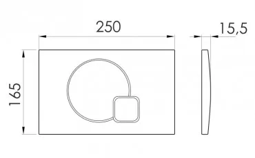 Toilet i7115PC IMPRESE Flush key thumb-image