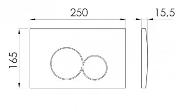 Toaleta i7117PC IMPRESE Buton de sp&#259;lare thumb-image