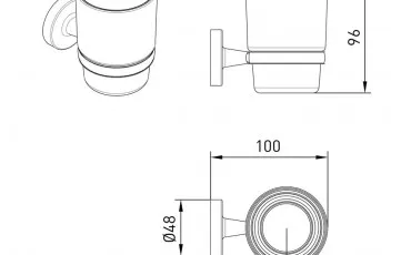 Bathroom 2535,220104 VOLLE Bathroom glass thumb-image