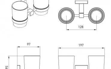 Bathroom 2536,220201 VOLLE Bathroom glass thumb-image