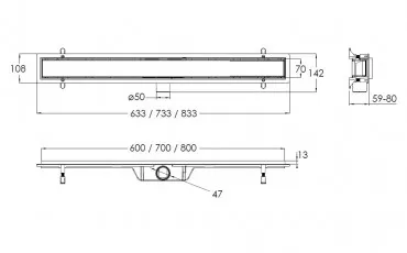 Душ d44800C IMPRESE Трап душевой thumb-image