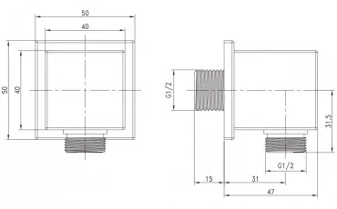 Душ HC02 IMPRESE Подсоединение thumb-image