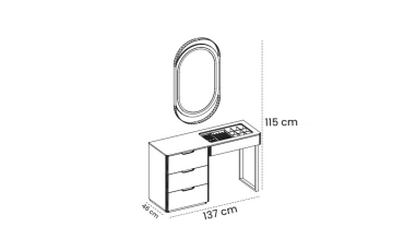 Dressers / TV-units / Bedside tables Mirrored Dresser Bagdat thumb-image