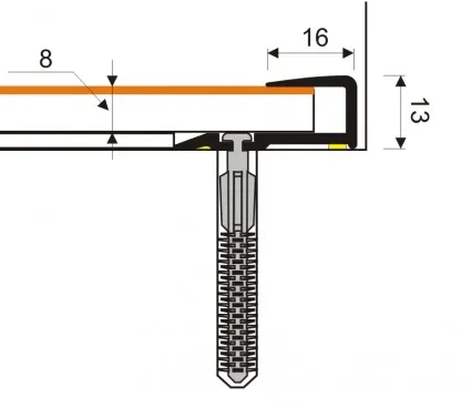 Profil pentru podea D-Z0200-1E-100  Fag 2 image