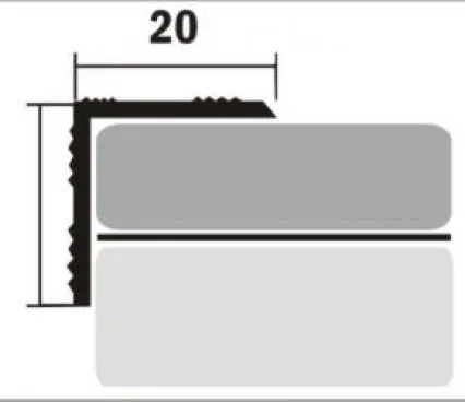 Profil pentru podea D5 RE 180  Bronz image