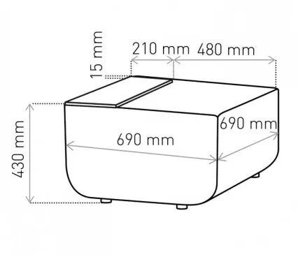 Tables and chairs Pouf LINK PUB image