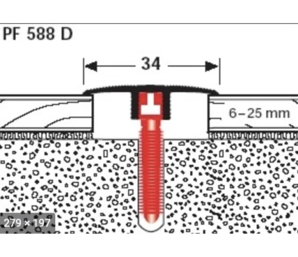 Profil pentru podea PF 588 DH tigua 90 image