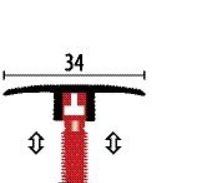 Profil pentru podea PF 588 D stainles steel optic 90 image