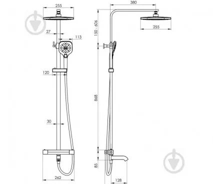 Dus T-10260LT IMPRESE Sisteme de duș cu termostat image