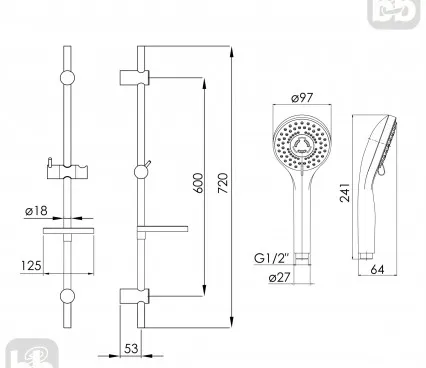 Bathroom 21081 IMPRESE Fauset kit image