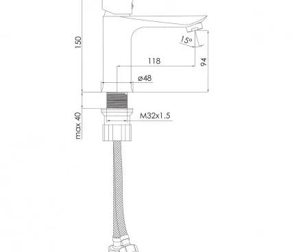 Bathroom f03506403AA IMPRESE Fauset for wash basin image