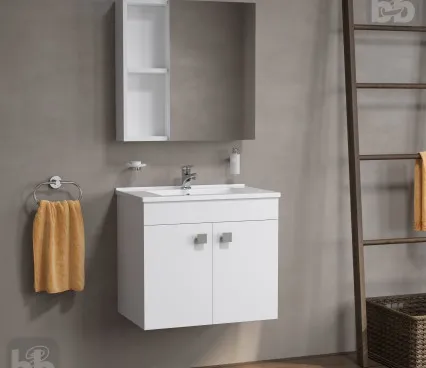 Bathroom JFU005-11WH RJ Washbasin with cabinet image