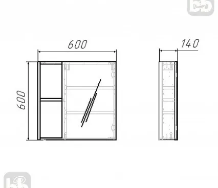 Bathroom JFU005-08WH  RJ Bathroom cabinet image