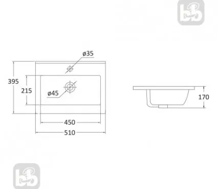 Bathroom JFU 005-13WH RJ Washbasin with cabinet image