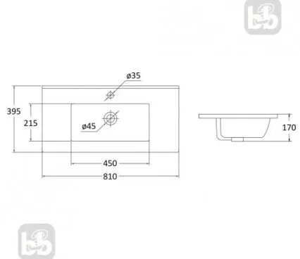 Bathroom RJFU005-12WH RJ Washbasin with cabinet image