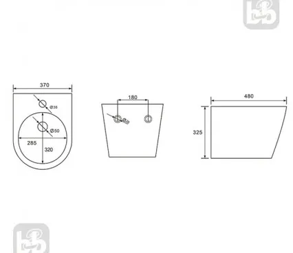 Toilet i11331 IMPRESE Bidet Jess image