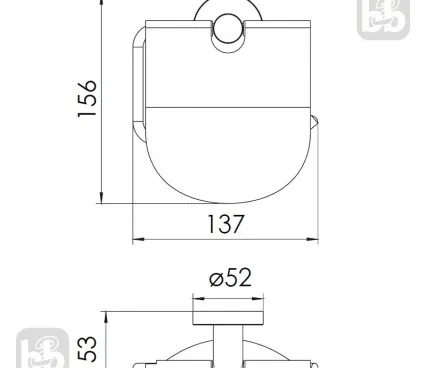 Toaleta 140100 IMPRESE Suport pentru hirtie igienica image