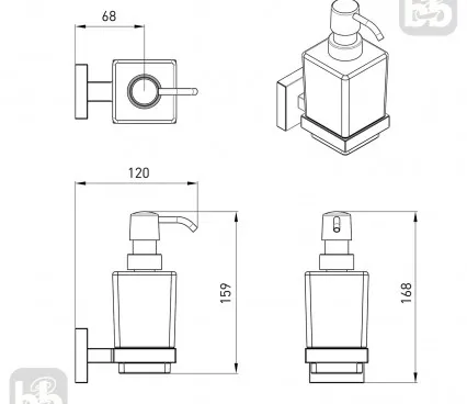 Accessories 2536,230104 VOLLE Liquid soap dispenser image