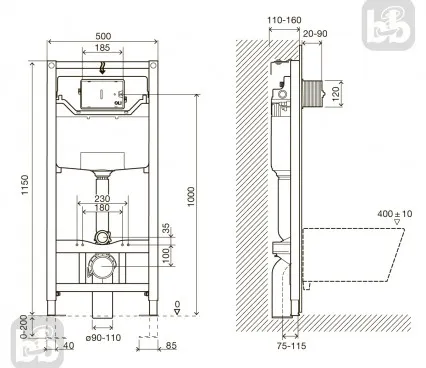 Toaleta i8120 IMPRESE Instalatii Vasul de toaletă image