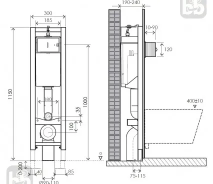 Toaleta i8130 IMPRESE Instalatii Vasul de toaletă image